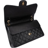 Chanel Quilted Caviar Leather Jumbo Double Flap Crossbody Bag