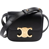 Celine Shiny Calfskin Box Micro Claude Crossbody Bag