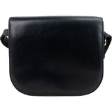 Celine Navy Boxcalf Leather Horse Carriage Triomphe Shoulder Bag