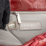 Chanel Crinkled Lambskin Woven Stitch Single Flap Shoulder Bag
