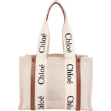Chloé Canvas Medium Woody Tote Shoulder Bag