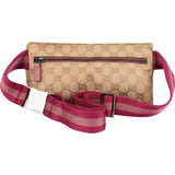 Gucci Monogram GG Pink Belt Crossbody Bag