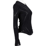 Chanel Seamless Body Suit One Piece Black Knit Cocomark (FR42 / DE40)