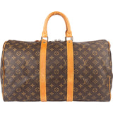 Louis Vuitton Monogram Canvas Keepall 45 Travel Bag