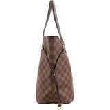 Louis Vuitton Monogram Damier Ebene Neverfull MM Shoulder Bag