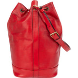 Louis Vuitton Red Epi Leather Sac Noé Grande Shoulder Bag