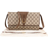 Gucci Monogram GG Supreme Canvas Vintage Flap Crossbody Bag