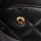 Chanel Caviar Leather Palladium Jumbo Double Flap Crossbody Bag