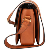 Celine Canvas & Calfskin Teen Triomphe Crossbody Bag