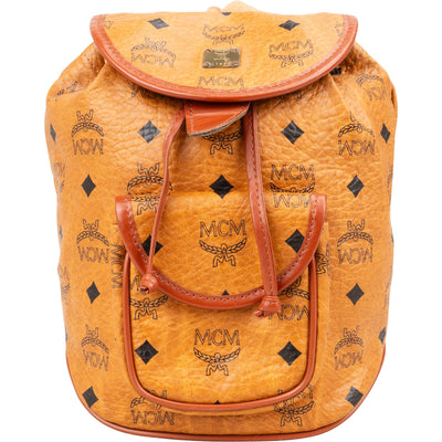 MCM Monogram Visetos Drawstring Backpack