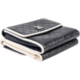 Chanel Quilted Caviar Leather Bifold Compact Wallet