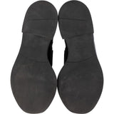 Prada Black Brushed Spazzolato Leather Triangle Mokassins Loafers (37)