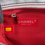 Chanel Purple Quilted Calfskin Multicolor Rainbow Hardware Gabrielle Crossbody Bag
