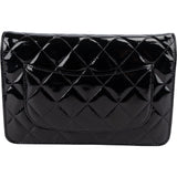 Chanel Quilted Patent Leather Wallet on Chain Crossbody Bag