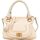Chloé Smooth Leather Marcie Turnlock Handbag