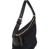 Gucci Black Monogram GG Canvas Pochette Handbag