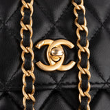 Chanel Quilted Lambskin Phone Holder Chain Crossbody Bag