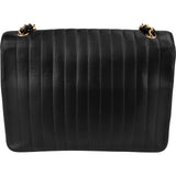 Chanel Vertical Quilted Lambskin 24K Gold Single Flap Crossbody Bag