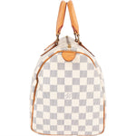 Louis Vuitton Monogram Damier Azur Canvas Speedy 30 Handbag - vintageandkickz