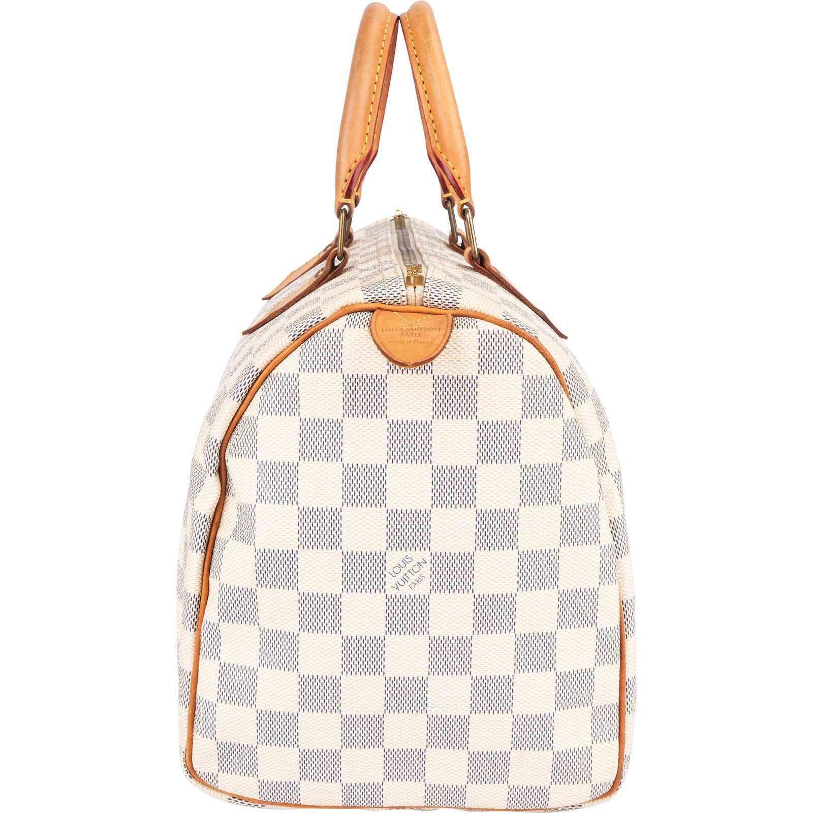 Louis Vuitton Monogram Damier Azur Canvas Speedy 30 Handbag - vintageandkickz