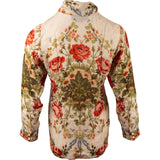 Gucci Floral Print Silk Ruffle Longsleeve Blouse (IT40)