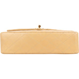 Chanel Quilted Lambskin 24K Gold Medium Double Flap Shoulder Bag