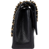 Chanel Quilted Caviar Leather Jumbo Double Flap Crossbody Bag