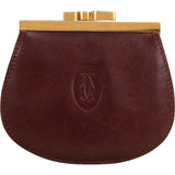 Cartier Bordeaux Leather Coin Wallet