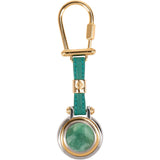 Gucci Monogram Vintage GG Emblem Stone Keychain Key Holder