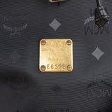 MCM Visetos Monogram Drawstring Bucket Crossbody Bag