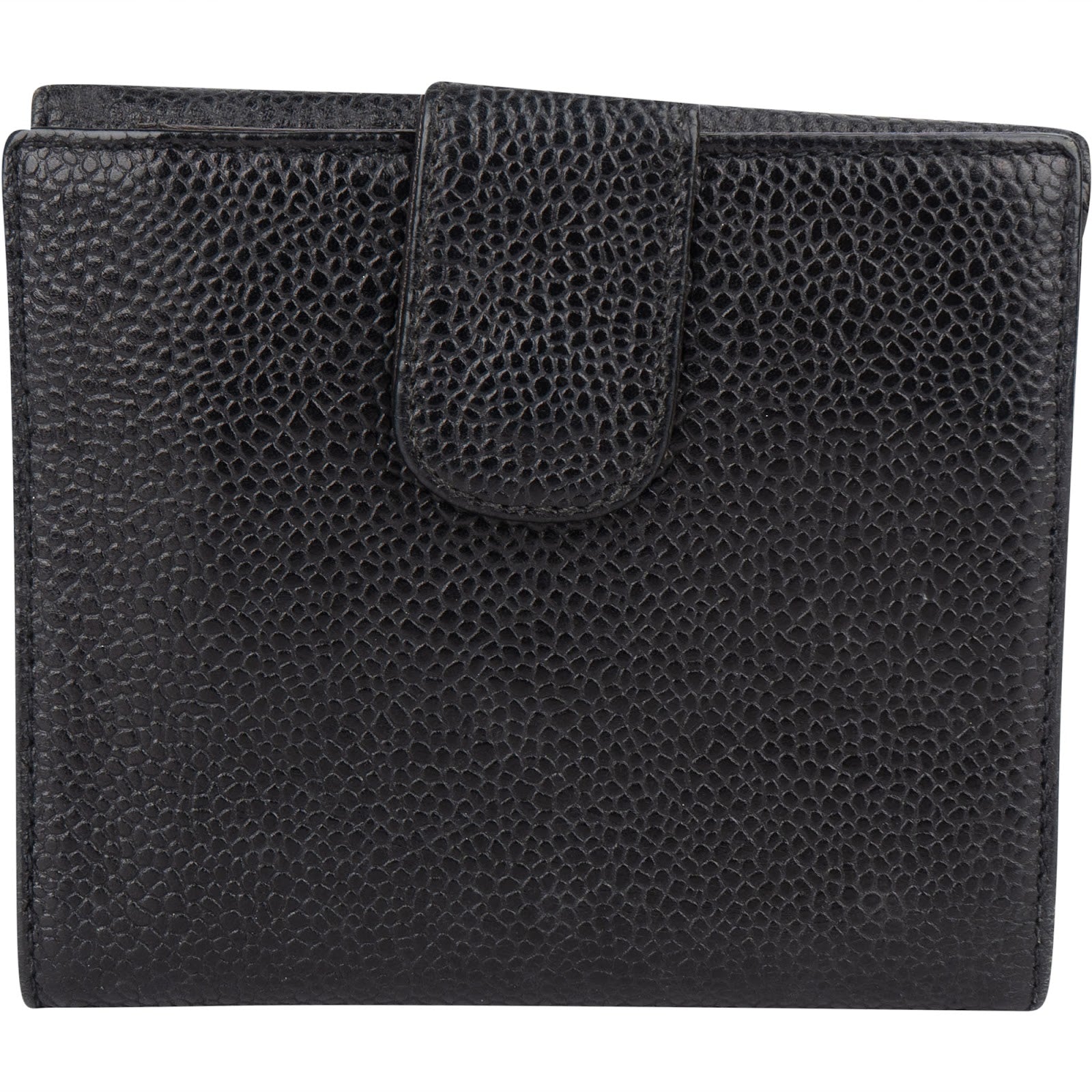 Chanel Caviar Leather Timeless CC Bifold Wallet - vintageandkickz