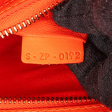 Céline Orange Calfskin Leather Luggage Handbag