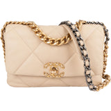 Chanel 19 Quilted Lambskin Single  Flap Crossbody Bag