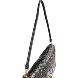 Miu Miu Bicolor Sequin Flap Hobo Shoulder Bag