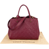 Louis Vuitton Leather Monogram Empreinte Montaigne MM Handbag