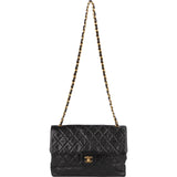 Chanel Quilted Lambskin 24K Gold Soft Jumbo Single Flap Crossbody Bag