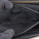 Gucci Guccissima Leather Bow Zip Around Wallet