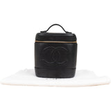 Chanel Caviar Leather CC Vanity Case Handbag
