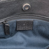 Gucci Monogram GG Denim Abbey East West Horizontal Shoulder Bag