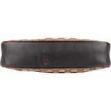 Gucci Monogram GG Bamboo Handle Shoulder Bag