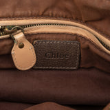 Chloé Brown Leather Paraty Shoulder Handbag