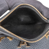 Louis Vuitton  Noir Taurillon Leather Capucines Flower Compact Wallet