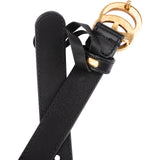 Gucci Black GG Marmont Mini Leather Belt (70/28)