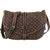 Louis Vuitton Monogram Mini Lin Saumur 30 Crossbody Bag