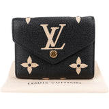 Louis Vuitton Black Leather Giant Monogram Empreinte Victorine Wallet