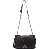 Chanel Quilted Aged Stitched Calfskin Rue Cambon Jumbo Single Flap Crossbody Bag