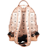 MCM Monogram Metallic Visetos Small Stark 2 in 1 Backpack