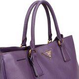 Prada Purple Saffiano Leather Galleria Large Tote Handbag