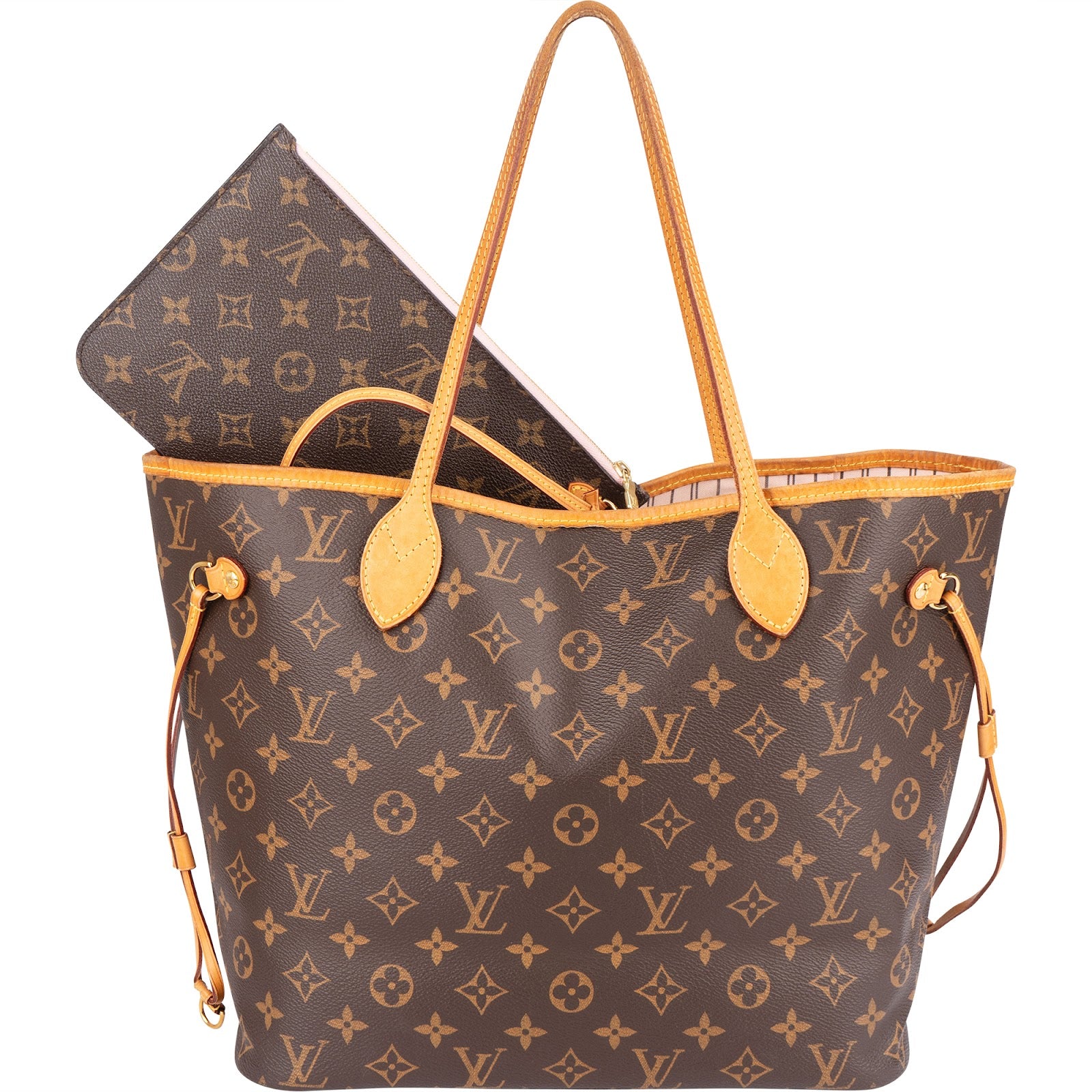 Louis Vuitton Monogram Canvas Neverfull MM Shoulder Bag - vintageandkickz