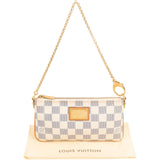 Louis Vuitton Monogram Damier Azur Pochette Milla Shoulder Bag